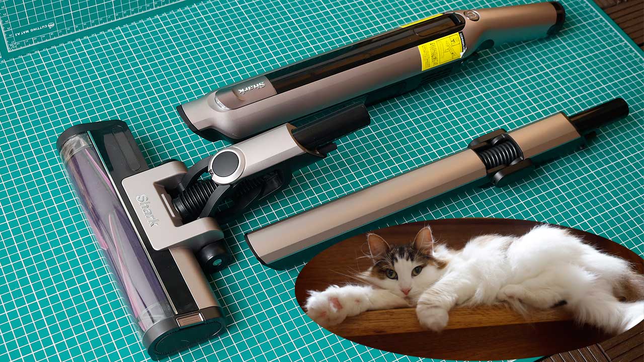シャークのコードレス掃除機を猫がいる家庭で使った感想のまとめ